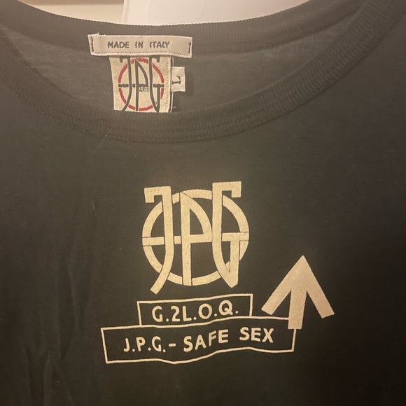 JPG JEAN PAUL GAULTIER Vintage 1996 “Safe Sex” T-Shirt Men’s Size Large - Picture 3 of 3